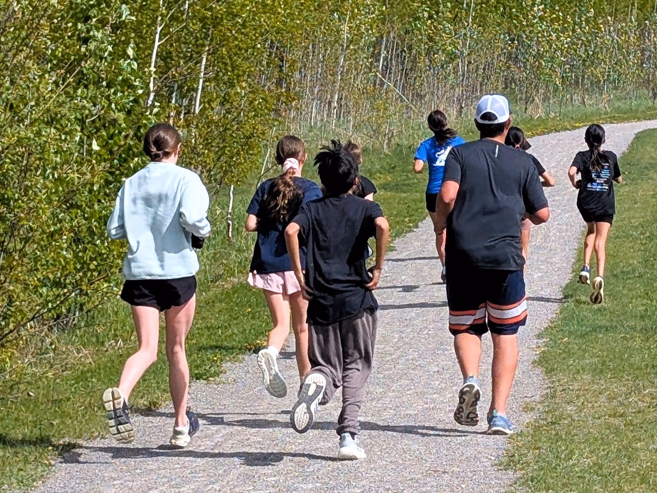 Windbreakers members running together